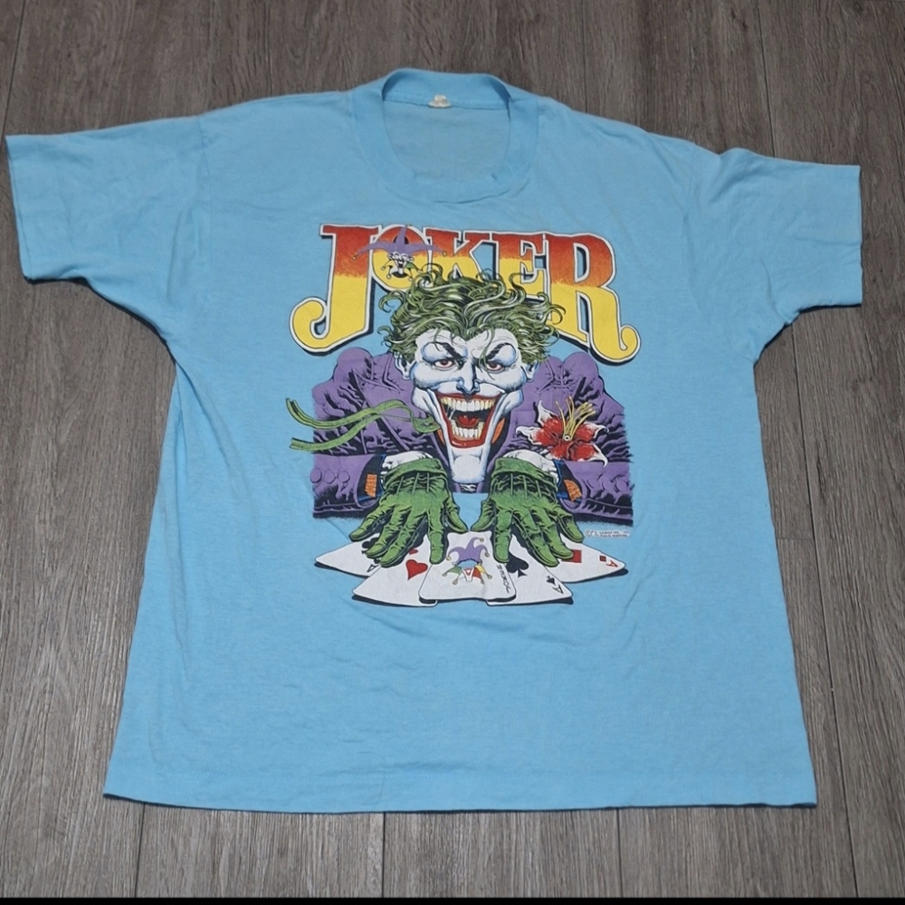 Vintage 1989 Joker Batman DC Comics T Shirt Men's size XL - Picture 2 of 7
